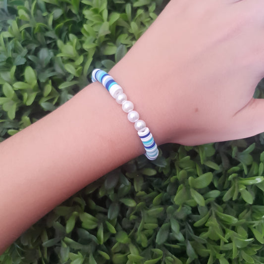 Blue waves bracelet